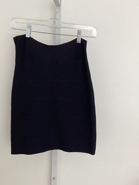 BCBGMaxAzria Black Bandage Mini Skirt